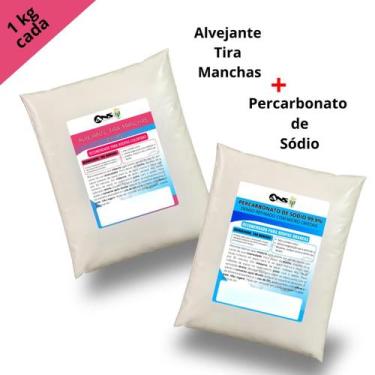 Imagem de Kit Tira Manchas Percarbonato 1kg Alvejante 1kg - ANS Agrária