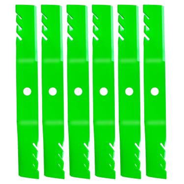 Imagem de JYLEYJ (Pacote com 6) Lâmina de cortador de grama TCU15881 Substituir M128485 M131958 M144196 M163983 Apto para John Dee re 667 737 757 4010 1023E 1025R para trator de grama 152 cm Deck