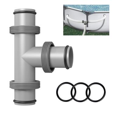 Imagem de Aowalen Conector De Mangueira Piscina, 1,5" Para Adaptador Junta Em T Bomba Filtro E Aspirador Pó Natação Acima Do Solo, Conectores 3 Vias, Peças Reposição (Junta 1,5")