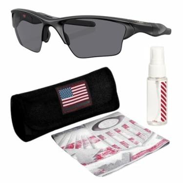 Imagem de OAKLEY Meia jaqueta 2.0 XL OO9154 óculos de sol com kit oficial de óculos, Preto fosco, 62 mm