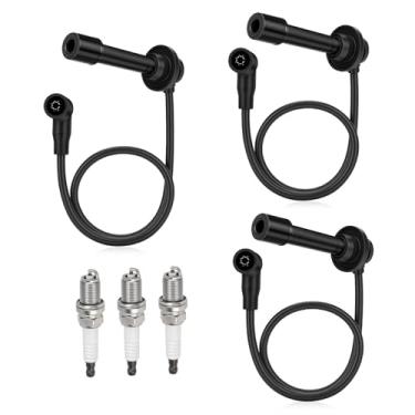 Imagem de JAVIK Kit de fios de tampa de vela de ignição para Kawasaki KAF820 Mule PRO-FX PRO-FXR PRO-FXT 2015-2023 KAT820 Mule PRO-FXT 2022-2023 O.E.M# 21150-0013 92070-0048