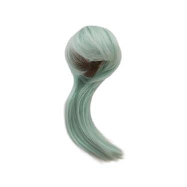 Imagem de 1/3 1/4 1/4 1/6 1/8 bjd sd cabelo Teru cabeça de água-viva antiga boneca peruca verde menta (1/6)