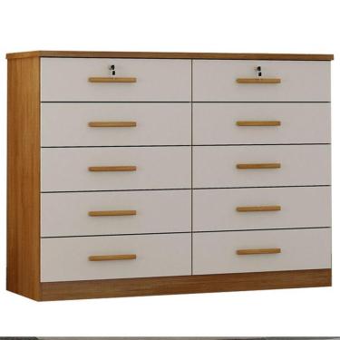 Imagem de Cômoda Gaveteiro Milão Com Chave Cumaru 25 Fendi