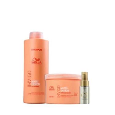 Imagem de Wella Nutri-Enrich Sh 1000ml + Masc 500ml + Oleo Light 30ml - Wella pr