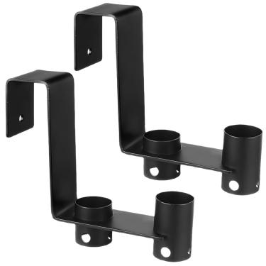 Imagem de 2 peças de ganchos de cerca de metal para equipamentos de piscina, ganchos em forma de U de qualidade, fácil instalação, alta capacidade de carga, cabe 1,35"/3,42 cm ou abaixo dos trilhos, ideal para