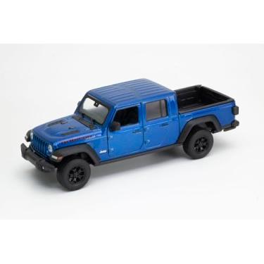 Imagem de OPO 10 - Welly 1/27 Scale Diecast Model Car Compatible with Jeep Gladiator 2020 Blue - 24103