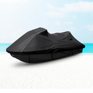 Imagem de Capa impermeável para jet ski personalizada para Sea-doo Spark 2up Spark Trixx 2up, 600D Oxford UV Jetski Waverunner Covers, Trailerable Jetski Cover com saídas de ar, tiras refletoras