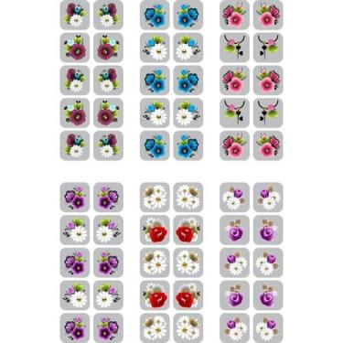 Imagem de 480 Adesivos 3d para Unha Película Nail Art - Paty Adesivos