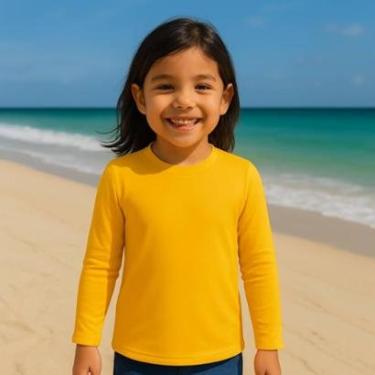 Imagem de Camiseta Térmica Proteção UV Original Segunda Pele Manga Longa Solar Infantil PLT 351-Unissex