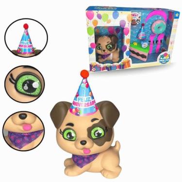 Imagem de Cachorrinho de Aniversário  Com Acessórios de Festa Fofo e Completo Pr