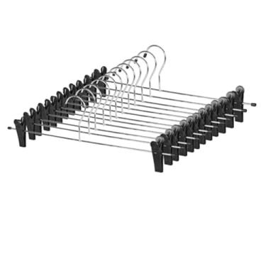 Imagem de kit Cabide Saia e Calça Metal - Organizador de Roupas Anti-Deslizante (20)