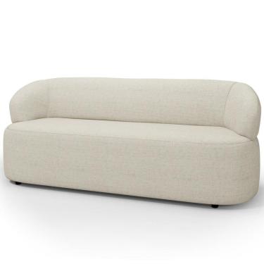 Imagem de Sofá 3 Lugares Orgânico Sala De Estar Living 170cm Carmen F04 Linho Mescla - Lyam Decor