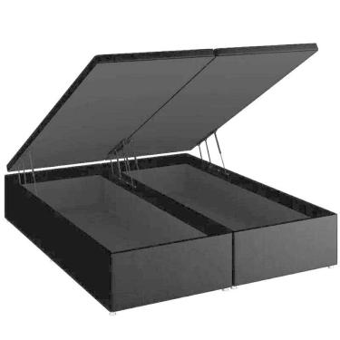 Imagem de Base Baú Preto Super King (193x203x39) - Ortobom