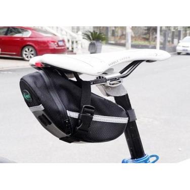 Imagem de Bolsa De Selim Bike + Kit Ferramenta Reparo Bike - B-Soul, Preto