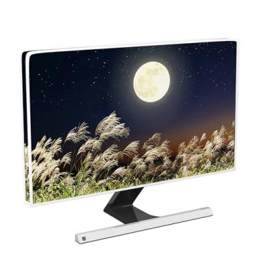 Imagem de Baocicco Capa para laptop Reeds Night impermeável, 66, 71 cm, antiestática, à prova de poeira, LCD/LED/HD, céu estrelado, floral, cenário natural, para decoração de computador e escritório doméstico