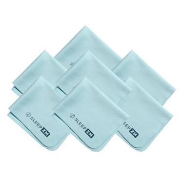 Imagem de Sleep ZM Pacote com 7 panos de limpeza especiais de microfibra para óculos de luz azul – Limpa lentes, telas, câmeras, óculos, celular, telas de TV LCD e muito mais (6 x 7)