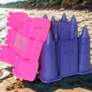 Imagem de Kit Brinquedo Infantil Rei do Balde Castelo Encantado Praia Areia Mold