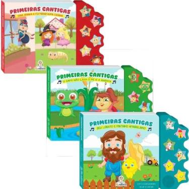 Imagem de Kit Primeiras Cantigas: Dona Aranha + Sapo Não Lava o Pé + Seu Lobato 