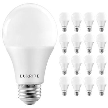 Imagem de Lâmpadas LED LUXRITE A19 15W 1600lm 2700K reguláveis (pacote com 16)