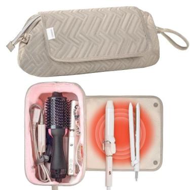 Imagem de Bolsa de viagem e tapete resistente ao calor para ferramentas de cabel