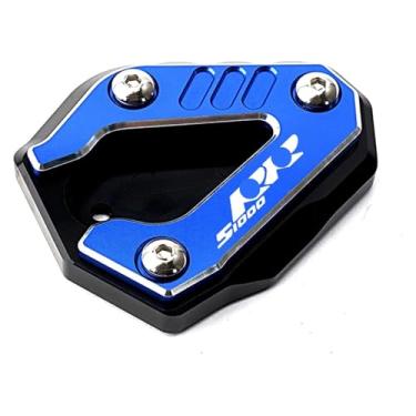 Imagem de BYYINGSUS Acessórios modificados Placa de extensão de almofada de suporte lateral de motocicleta compatível com S1000RR 2019-2023 (azul)