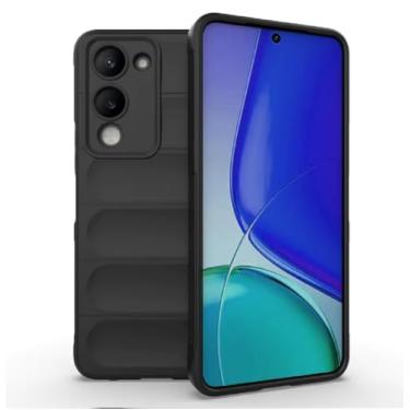 Imagem de Capa Armadura Macia à Prova de Choque em Borracha Silicone Amortecedor Compatível com Jovi Y29S 5g (PRETA)