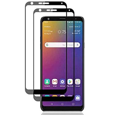 Imagem de for LG Protetor de tela Stylo 5 de cobertura total - [pacote com 2] Protetor de tela antirreflexo ultra transparente vidro temperado Stylo 5 Telefone