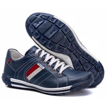 Imagem de Sapatênis Masculino Ranster em Couro Legítimo 100% Bovino Conforto, Es