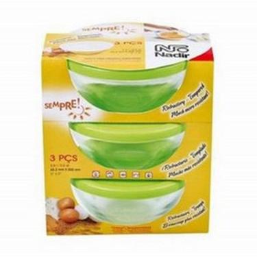 Imagem de Conjunto 3 Tigela Pote Sempre Redonda Com Tampa 500ml Nadir