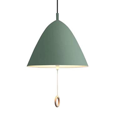 Imagem de CHENKUI Lustres Macaron em forma de guarda-chuva abajur 2 - luz, metal industrial pendente cordão ajustável cores modernas decoração luminárias de teto para ilha de cozinha, quarto, sala de jantar