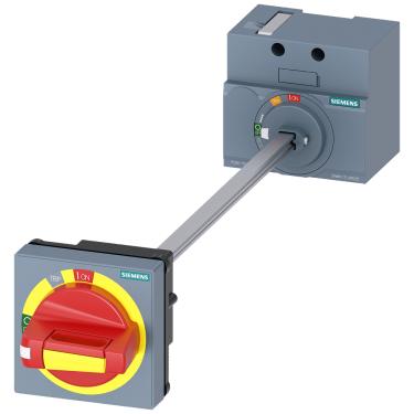 Imagem de Acionamento Rotativo Ext. SENTRON P/ Disjuntores 3VM10/3VM11 Amarelo/Vermelho IP65 Cód. 3VM9117-0FK25 – Siemens