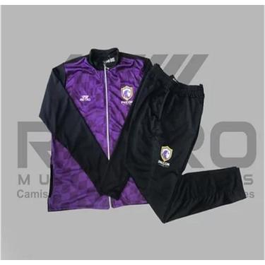 Imagem de Kit Agasalho Oficial Falcon FC - Retro, Preto, GG