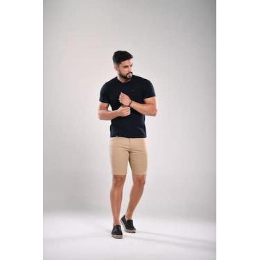 Imagem de Bermuda jeans masculina - AWMF, 42, Bege