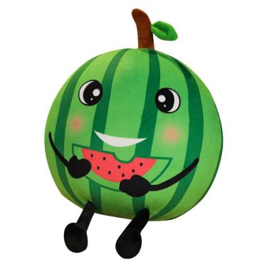 Imagem de Boneca de frutas recheada com melancia de pelúcia de 30 cm para crianças e adultos