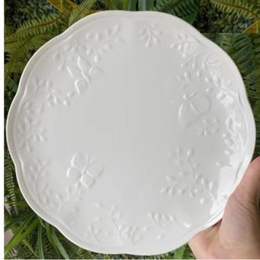 Imagem de Prato Raso 26,5cm Porcelana New Bone Butterfly Flower 6un Lyor