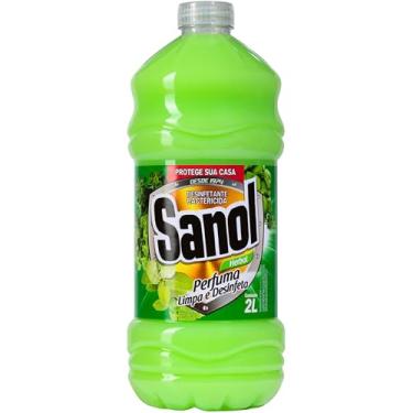 Imagem de Desinfetante Líquido para uso Geral, Herbal , Sanol, 2 Litros, Verde