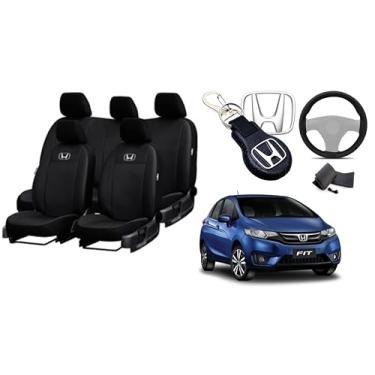 Imagem de Capa de couro para o banco fit 2008-2023 proteção impermeável