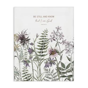 Imagem de Stupell Industries Arte de parede em tela Be Still and Know Botanicals, design de Cindy Jacobs, 76 x 61 cm