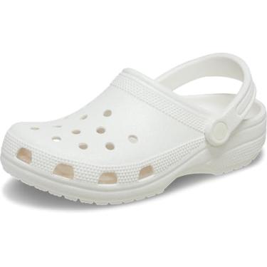 Imagem de Crocs Tamanco unissex adulto clássico com glitter, Branco, 40