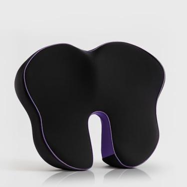 Imagem de Carepath Almofada de assento de espuma viscoelástica | Almofada de assento para alívio da dor para cadeira de escritório, mesa para ficar sentado por muito tempo, ciática, costas e bumbum _Almofadas