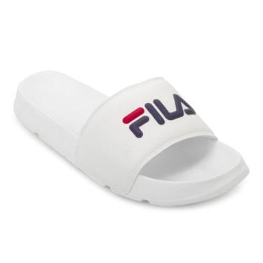 Imagem de Chinelo Fila Drifter Basic BMV FL25, Branco, Marinho, 40