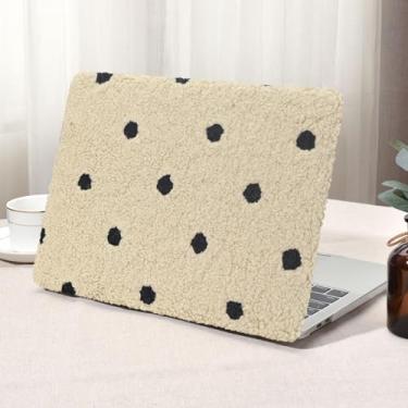 Imagem de Seorsok Capa rígida de plástico e capa de teclado compatível com MacBook Pro de 13 polegadas M2 2023-2016, A2338, M1, A2251, A2289, A2159, A1989, A1708, A1706, macia e fofa, de bolinhas, de couro