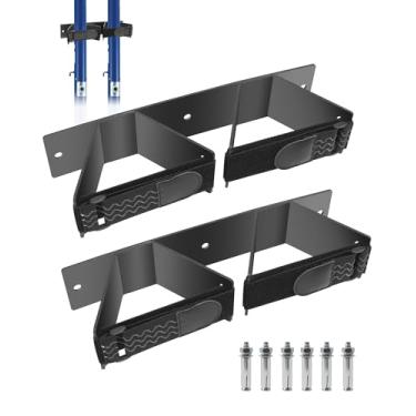 Imagem de Tofcbye 2 Bastões de vôlei para ambientes internos, armazenamento vertical de vôlei, armazenamento de taco eficiente, adequado para vôlei, badminton e tênis