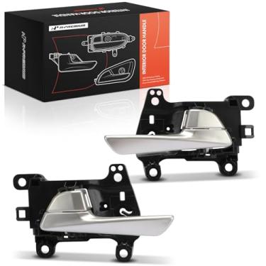 Imagem de A-Premium Maçaneta de porta adequada para Hyundai Tucson 2015-2021, cromada, traseira esquerda e direita, um conjunto de 2