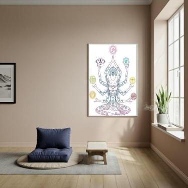 Imagem de Quadro Decorativo Arte Os Sete Centros De Energia - 70X50Cm - Quadros 