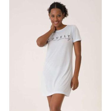 Imagem de Camisola Estampa Estampa Frase Manga Curta Marisa-98015, Azul, P