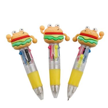 Imagem de Fun Express Canetas de transporte mini divertidas de personagens de fast food de 9,5 cm - 12 peças
