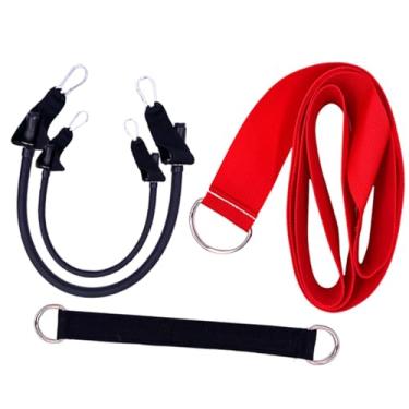 Imagem de Generic Conjunto de 2 Cordas de Treinamento de Golfe - Acessório Portátil e para Exercícios Corretivos em Ambientes Fechados - Ideal para Homens e, Vermelho