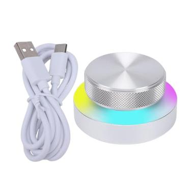 Imagem de Jiawu Botão de Controle de Volume, Botão de Controle Personalizado, Botão de Controle Multimídia Controlador de Volume Com Luz RGB, Página de Conexão 2.4G BT USB C para Girar Botão