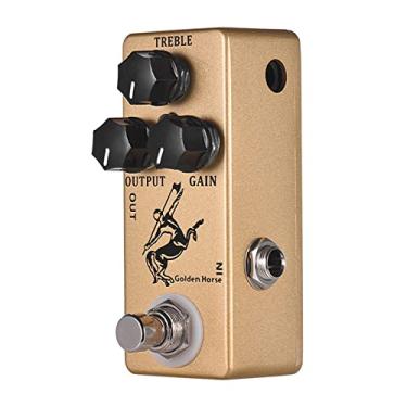 Imagem de Pedal de Efeito Overdrive Golden Horse Guitar com Capa Metal Inteiro e True Bypass